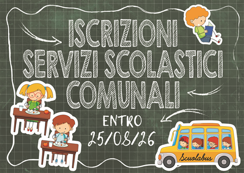 Iscrizione ai Servizi Scolastici Anno Scolastico 2026/2027